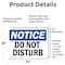 Signmission Do Not Disturb, 24 in W x Rectangle, Vinyl Decal OS-2PACK-NS-D-1824-L-11147 - alternate 6